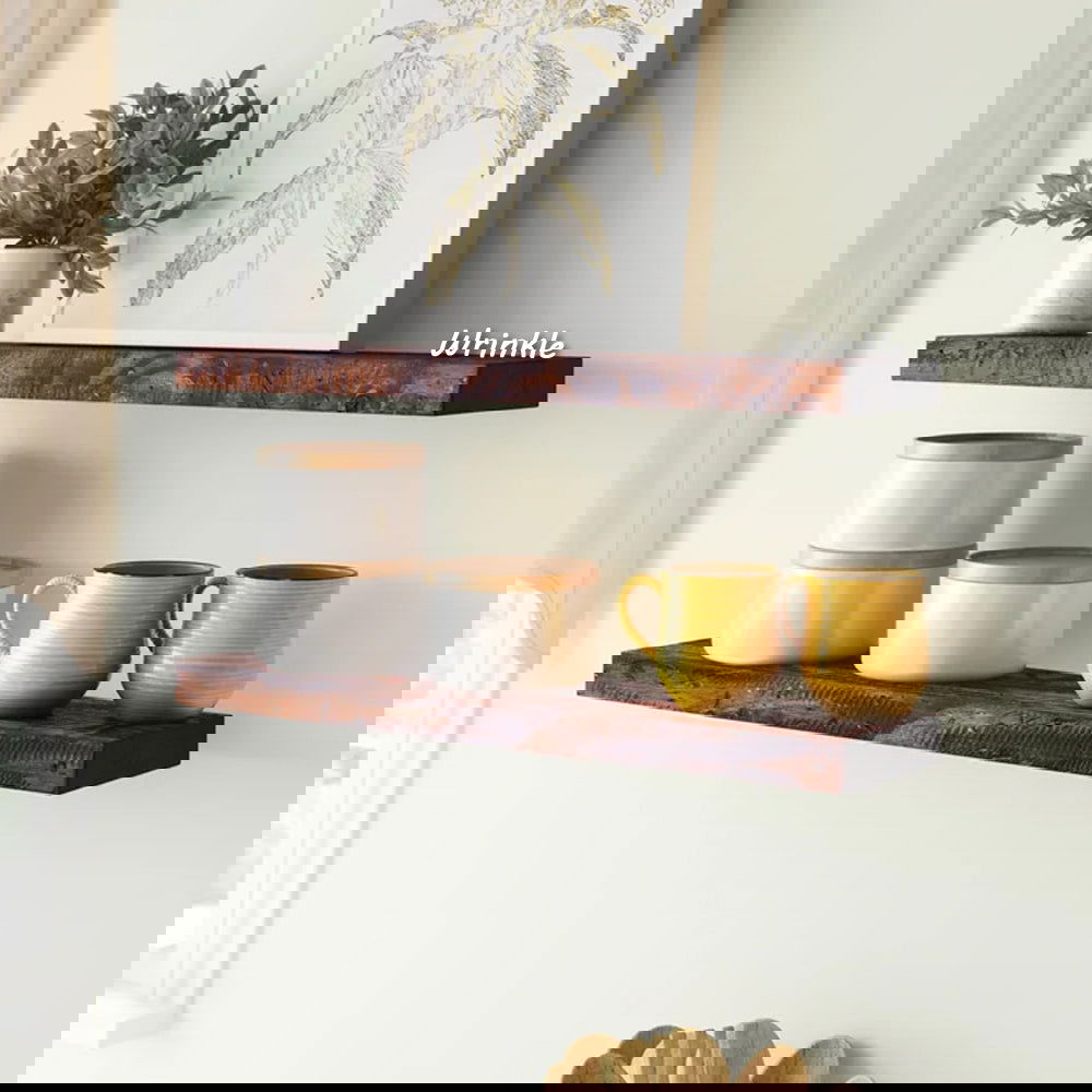 Solid Sheesham Wood Floating Shelf (2 Piece) - Furnishiaa -  -